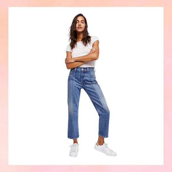 Levi's High-Waisted Straight-Leg Jeans - Size 25 - Picture 1 of 6